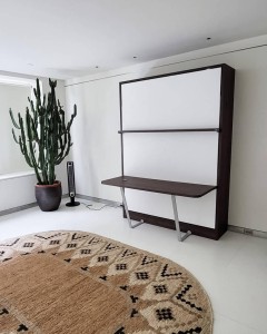 Royal Queen Wall Bed With Desk — view 14
