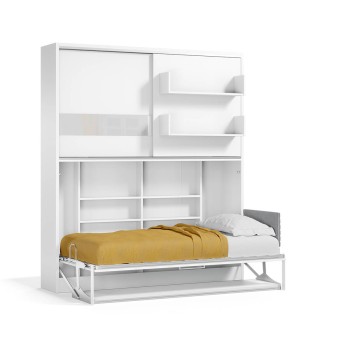 Parete Letto - Twin Wall Bed System with Desk