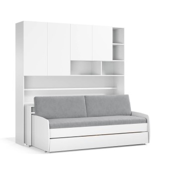 Eco Compact Full/Full XL Sofa Bed and Cabinet System - secondary