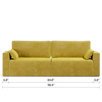Royal Horizontal Queen 2 Seat Sofa - secondary