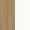 Light Wood Frame / White Front Spazio - Full Size Wall Bed