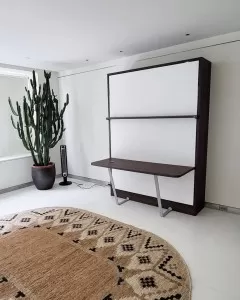 Royal Queen Wall Bed With Desk — view 14