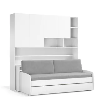 Eco Compact Full/Full XL Sofa Bed and Cabinet System - secondary