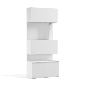 Royal Bookcase with Hidden Desk